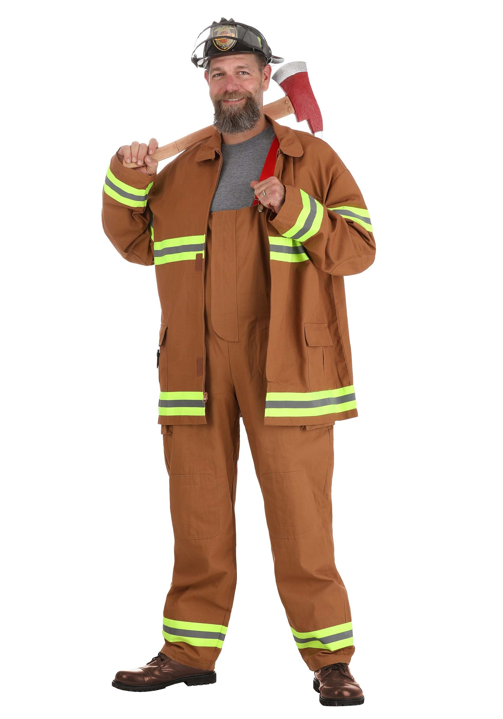 Disfraz de bombero para adultos Multicolor