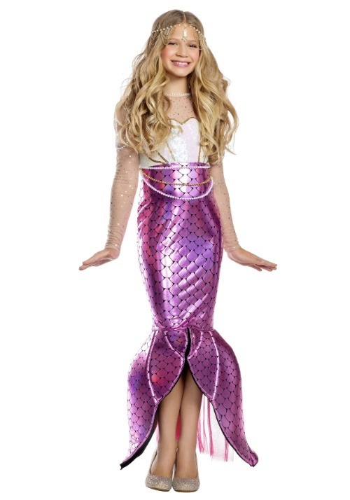 Blushing Beauty Mermaid Girl's Costume