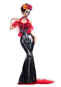 Womens Glamour Muerta Day of the Dead Costume