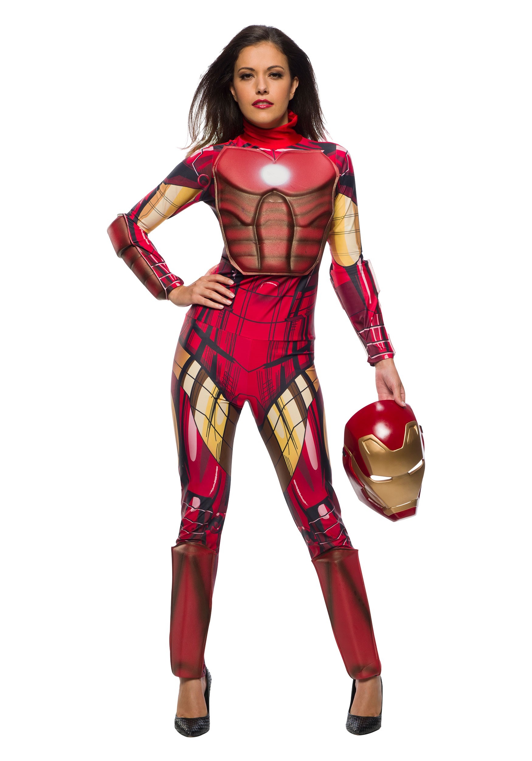 Iron Man  Womens Costume DC comics Marvel Superhero Fancy Dress outfit 
