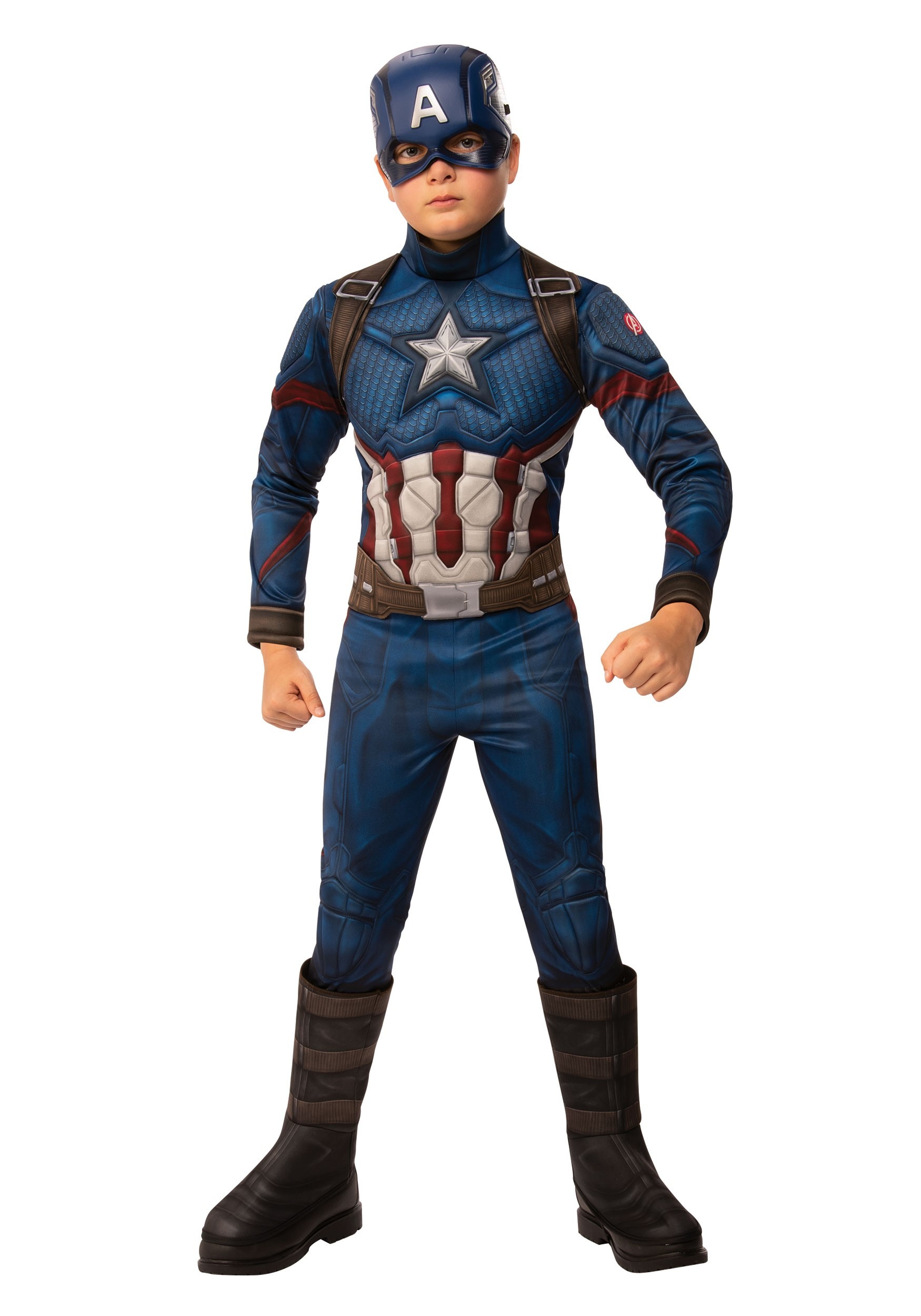 Disfraz de Avengers de Deluxe: Endgame Boys Captain America Multicolor