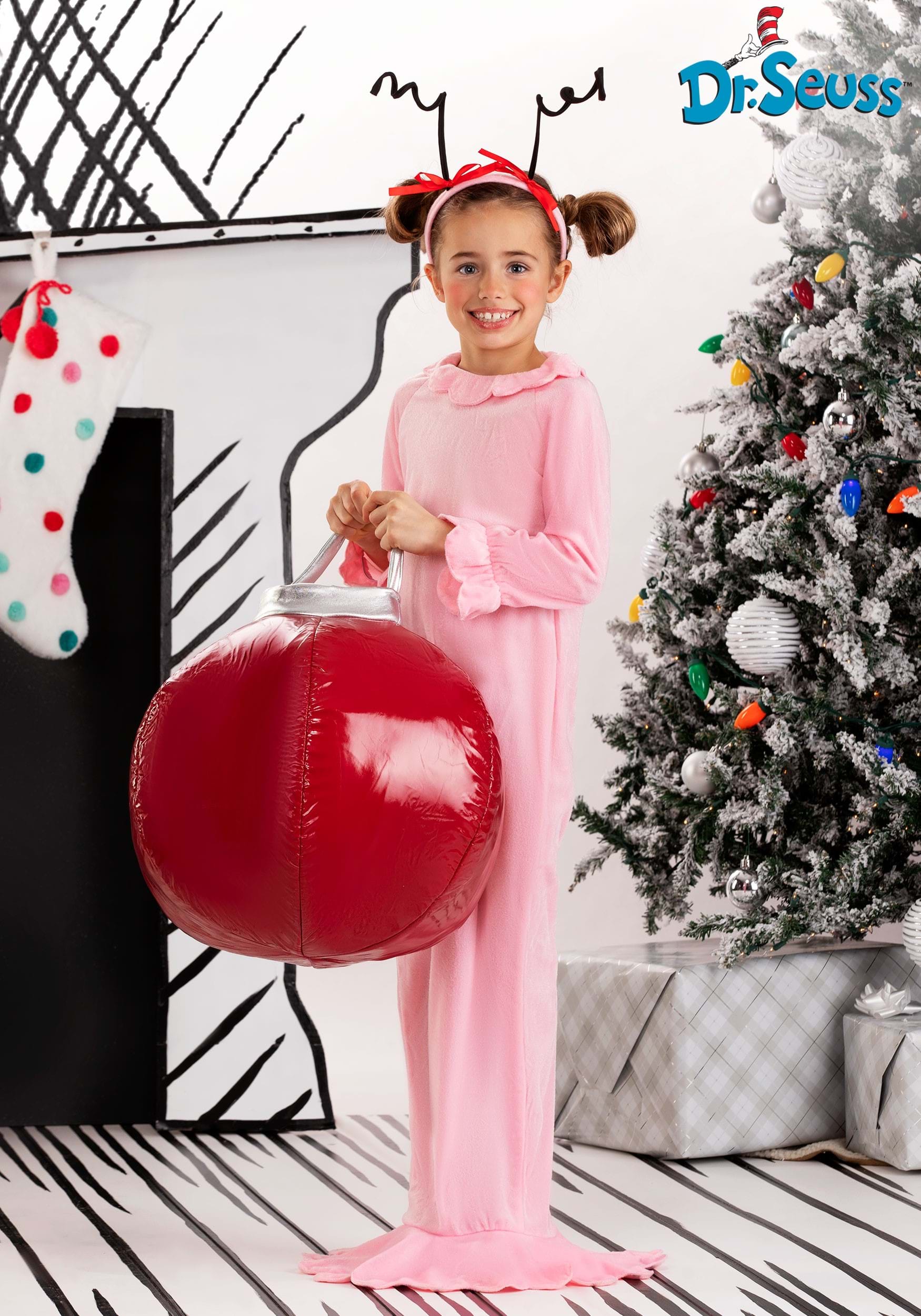 Disfraz de niña navideña clásica para niños Multicolor