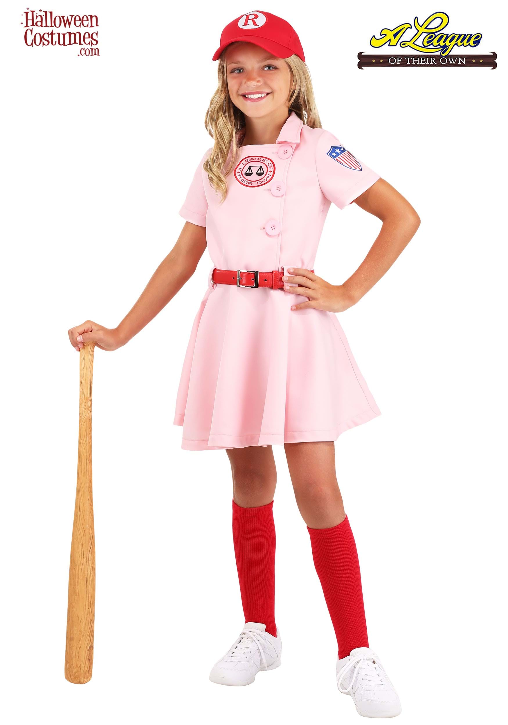 League Of Their Own Luxury Kids Dottie Costume For Girls