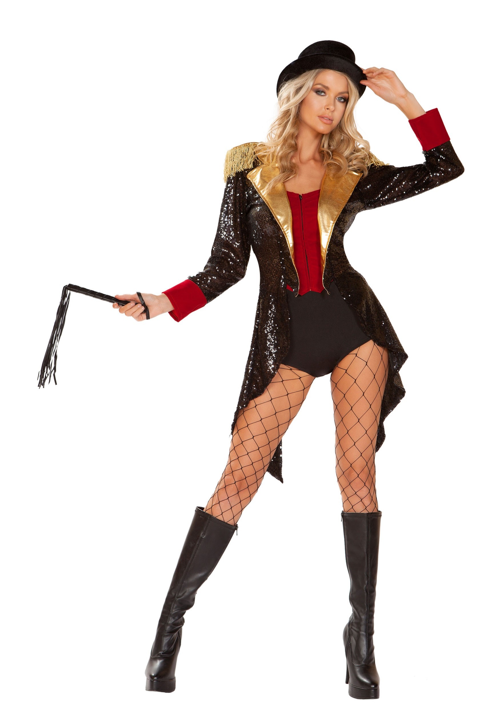 Photos - Fancy Dress Roma Sexy Ringmaster Women's Costume | Ringmaster Costumes Black/Red 