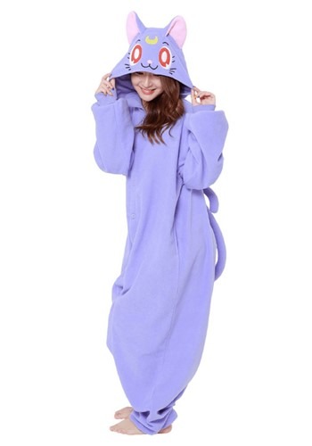 Sailor Moon Adult Luna Kigurumi Pajamas