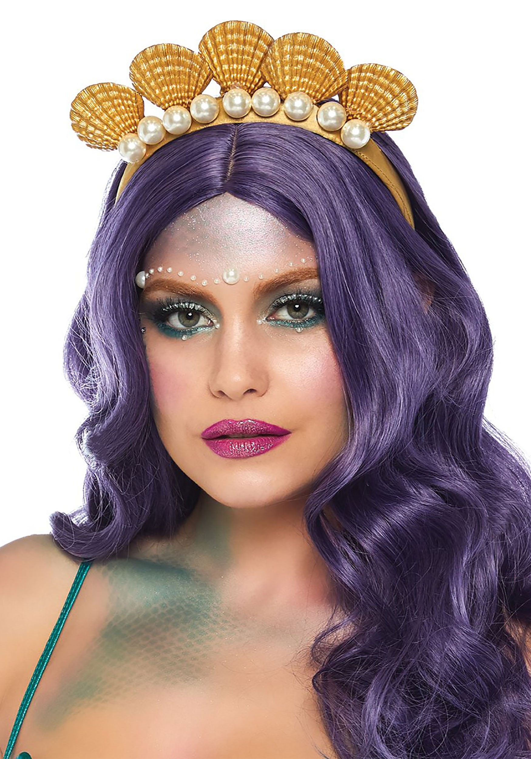 Mermaid Pearl Shell Headband Costume