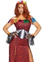 Womens Deluxe Day of the Dead Beauty Costume Alt 1