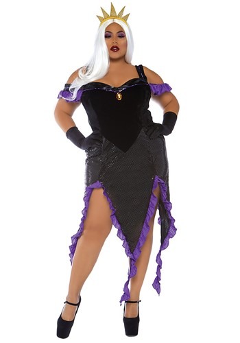 Women's Plus Size Sultry Sea Witch Costume