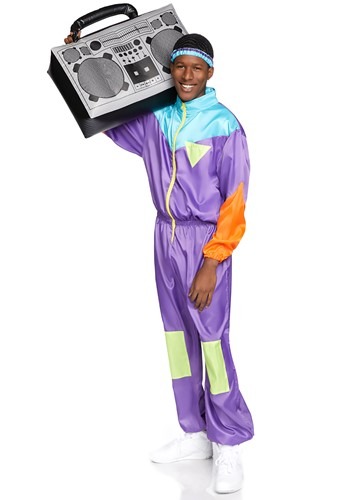 Men's Awesome 80s Track Suit Costume