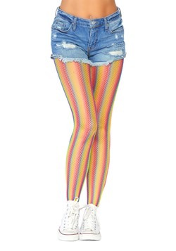 Women's Rainbow Striped Tights
