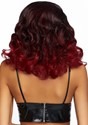 Women's Curly Ombre Burgundy Wig Alt 4