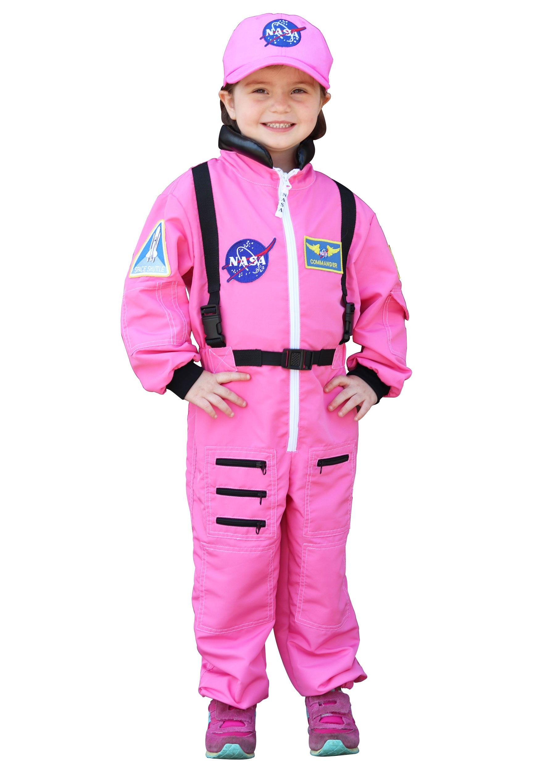 Disfraz de astronauta rosa de niña Multicolor