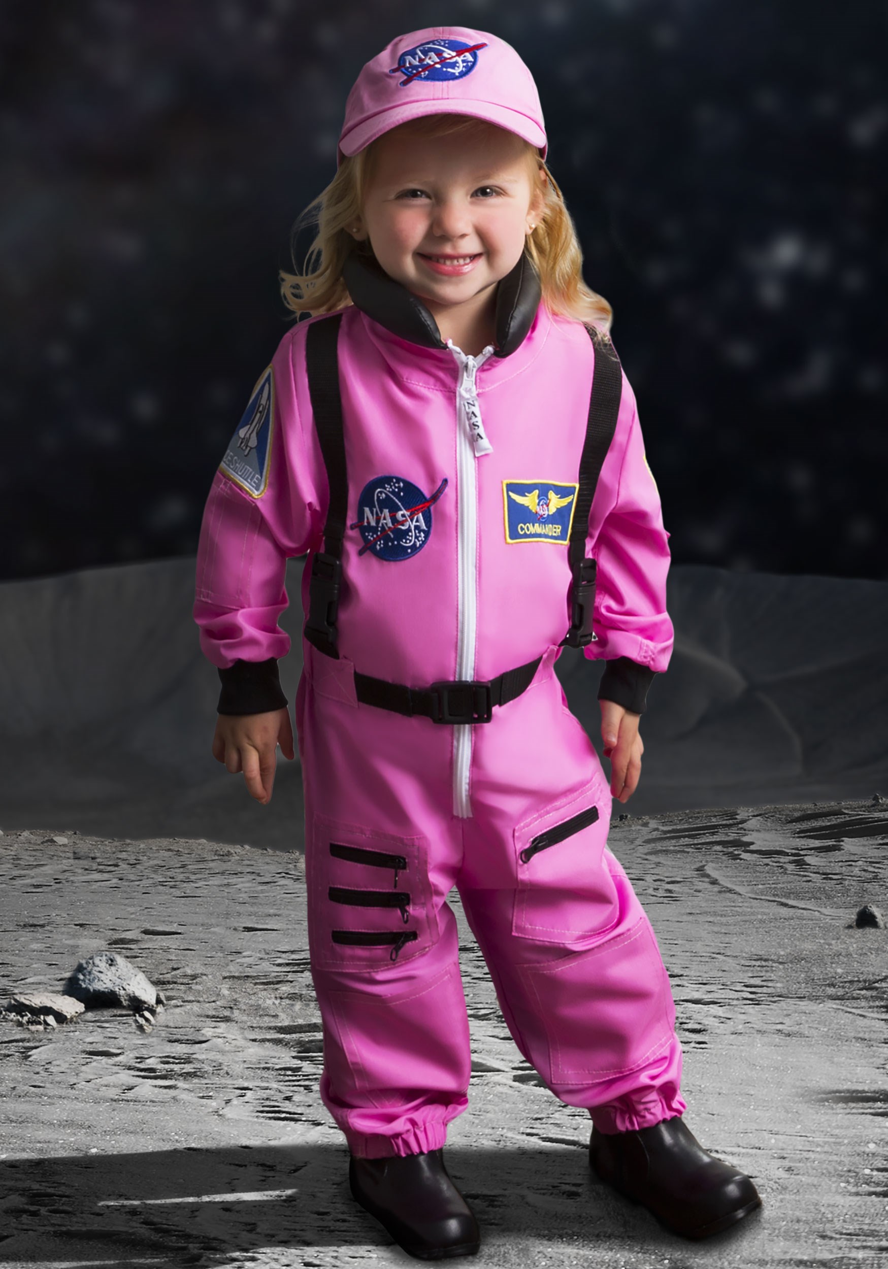 Disfraz de astronauta rosa de niña Multicolor Colombia