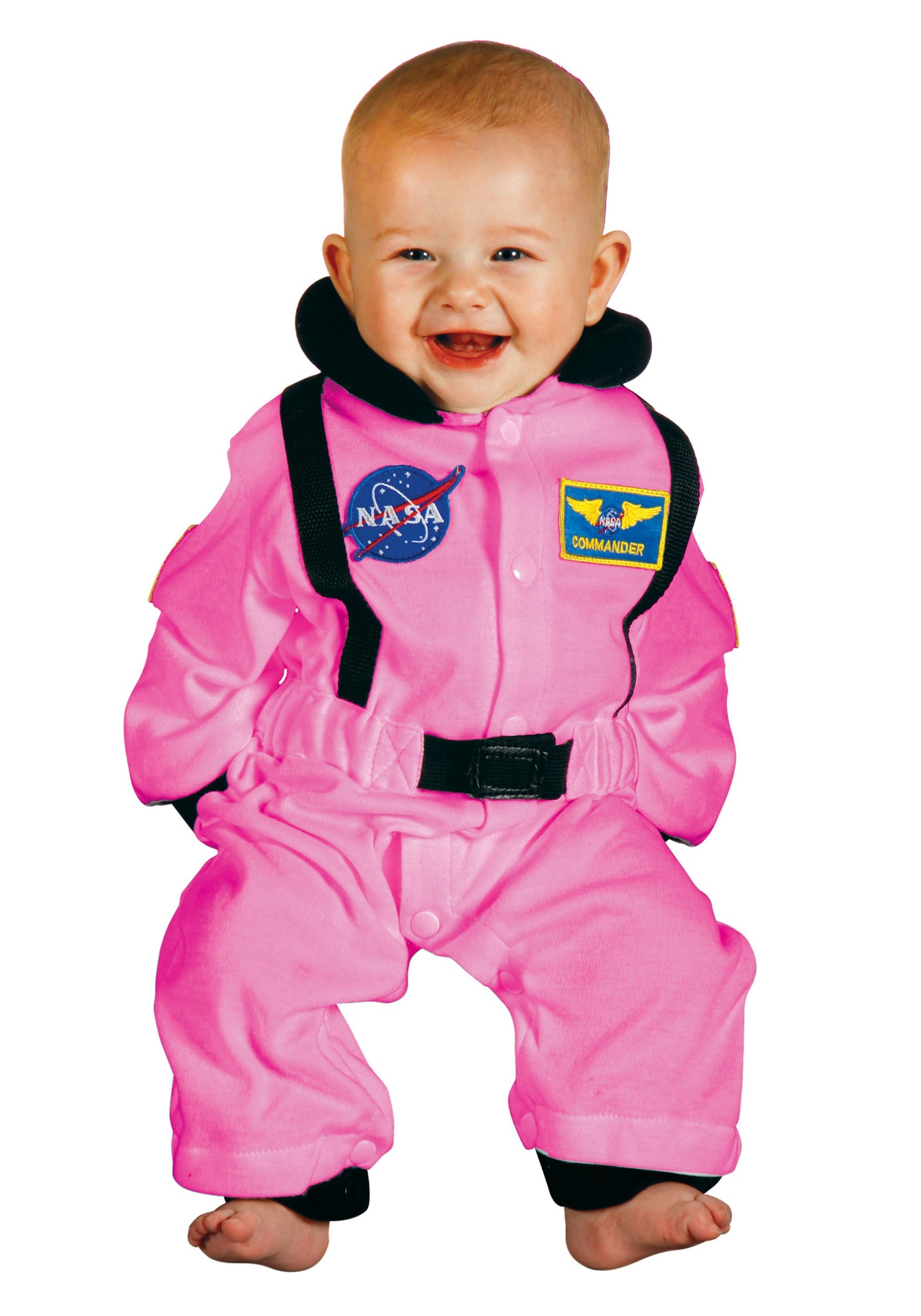 Photos - Fancy Dress Aeromax Infant Pink Astronaut Costume  Black/Pink(6-12Mo)