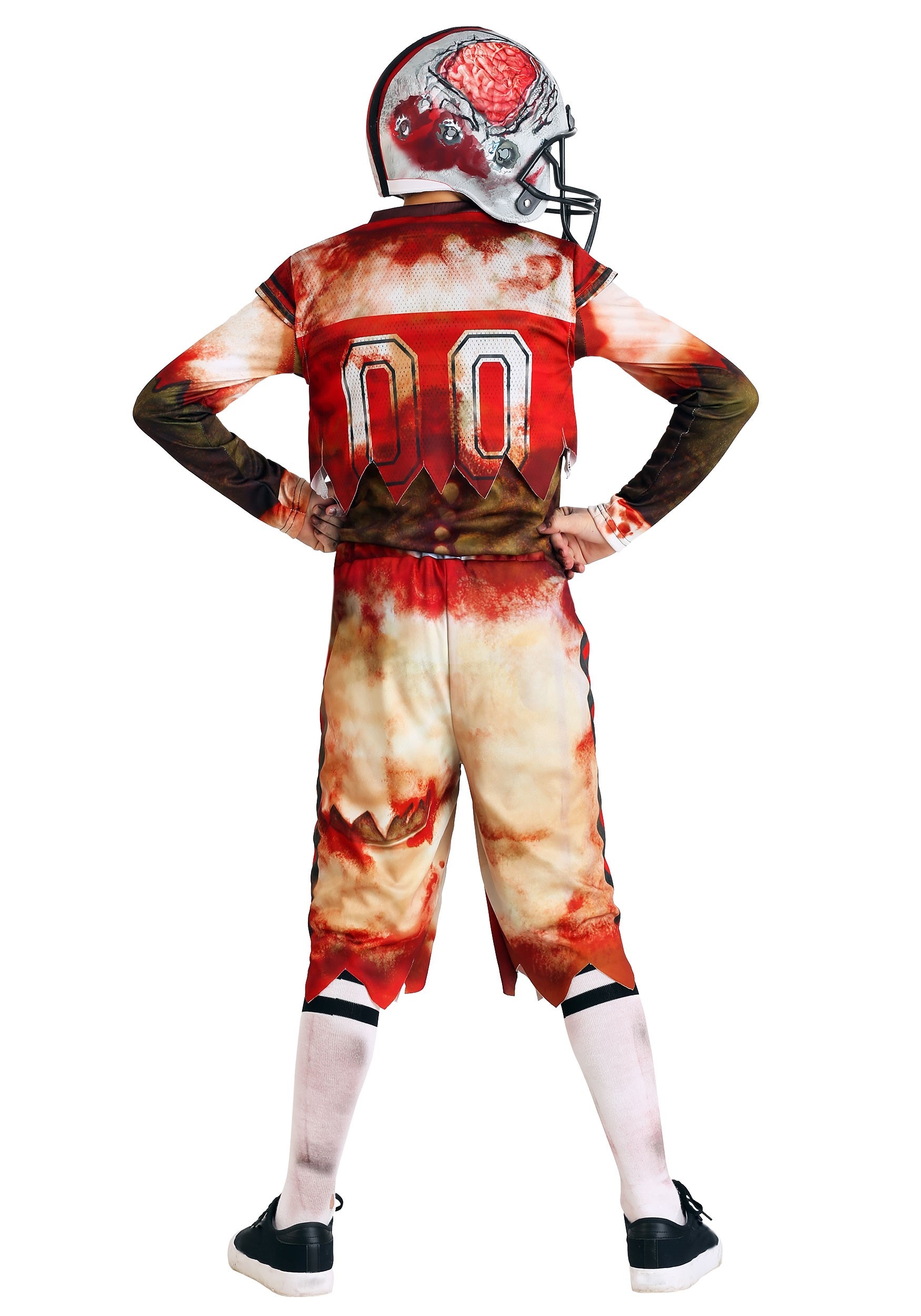 Mens Adult Football Player Scary Zombie Sports Mask L XL Halloween Accessory NEW 