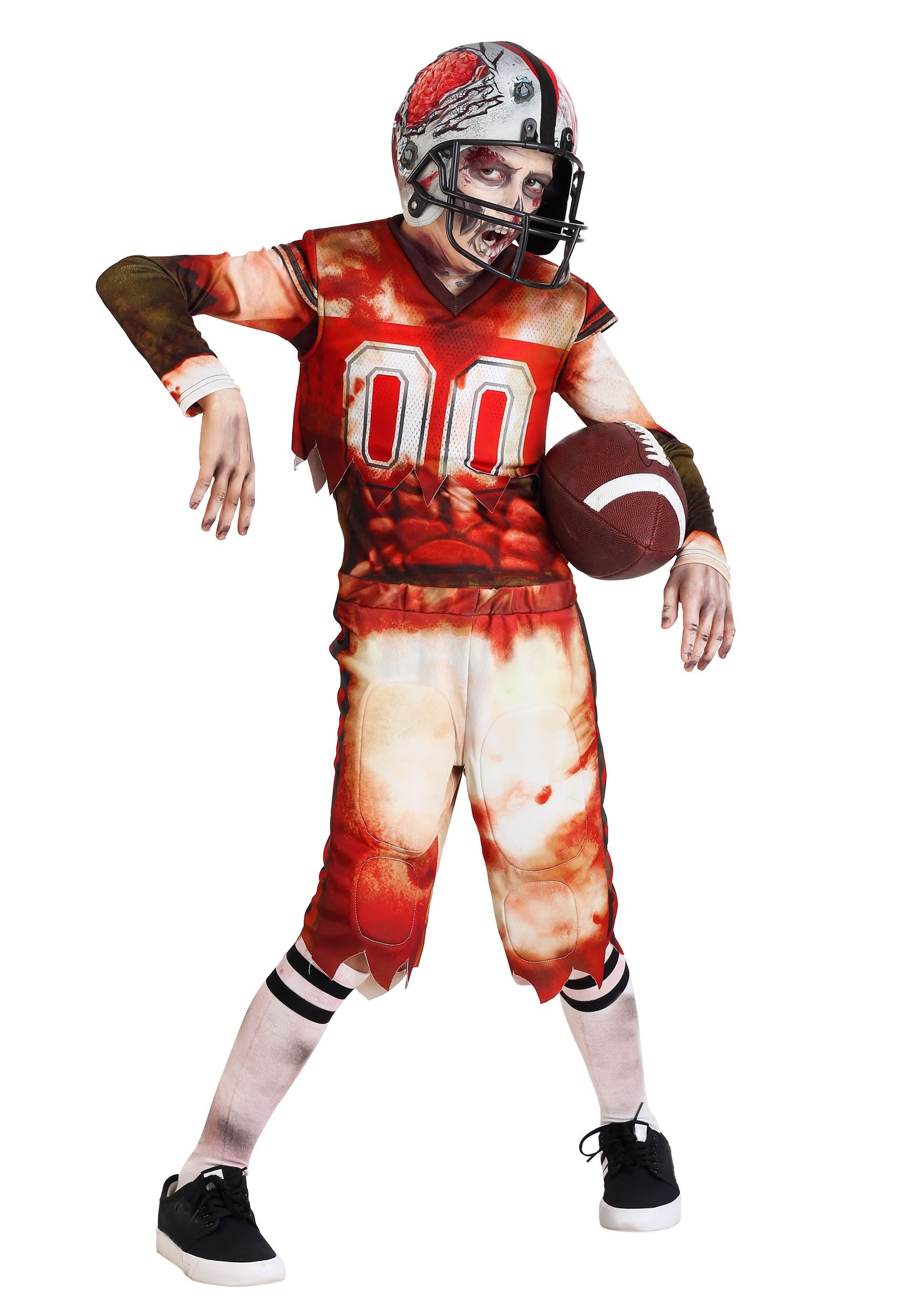 Photos - Fancy Dress Zombie FUN Costumes  Football Player Kid's Costume Red/Brown 