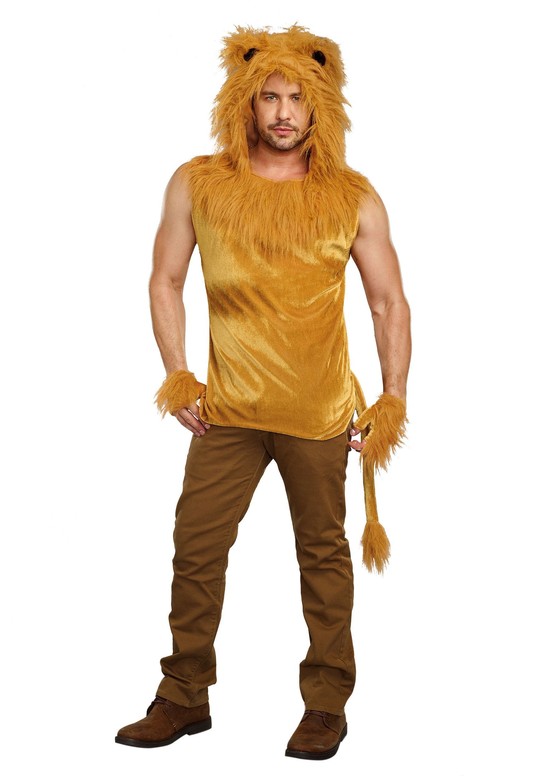 Disfraz de hombres del león rey de la jungla Multicolor