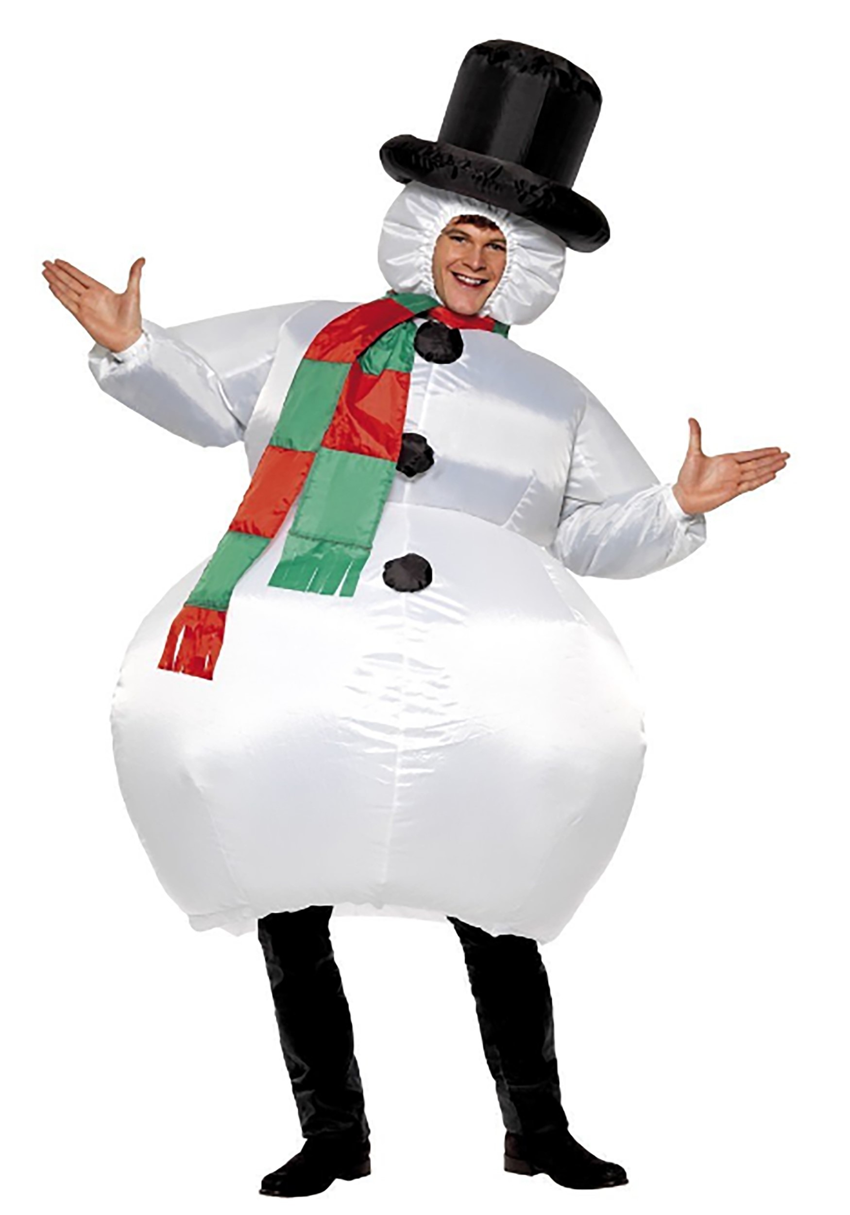 Disfraz de muñeco de nieve inflable para adultos Multicolor