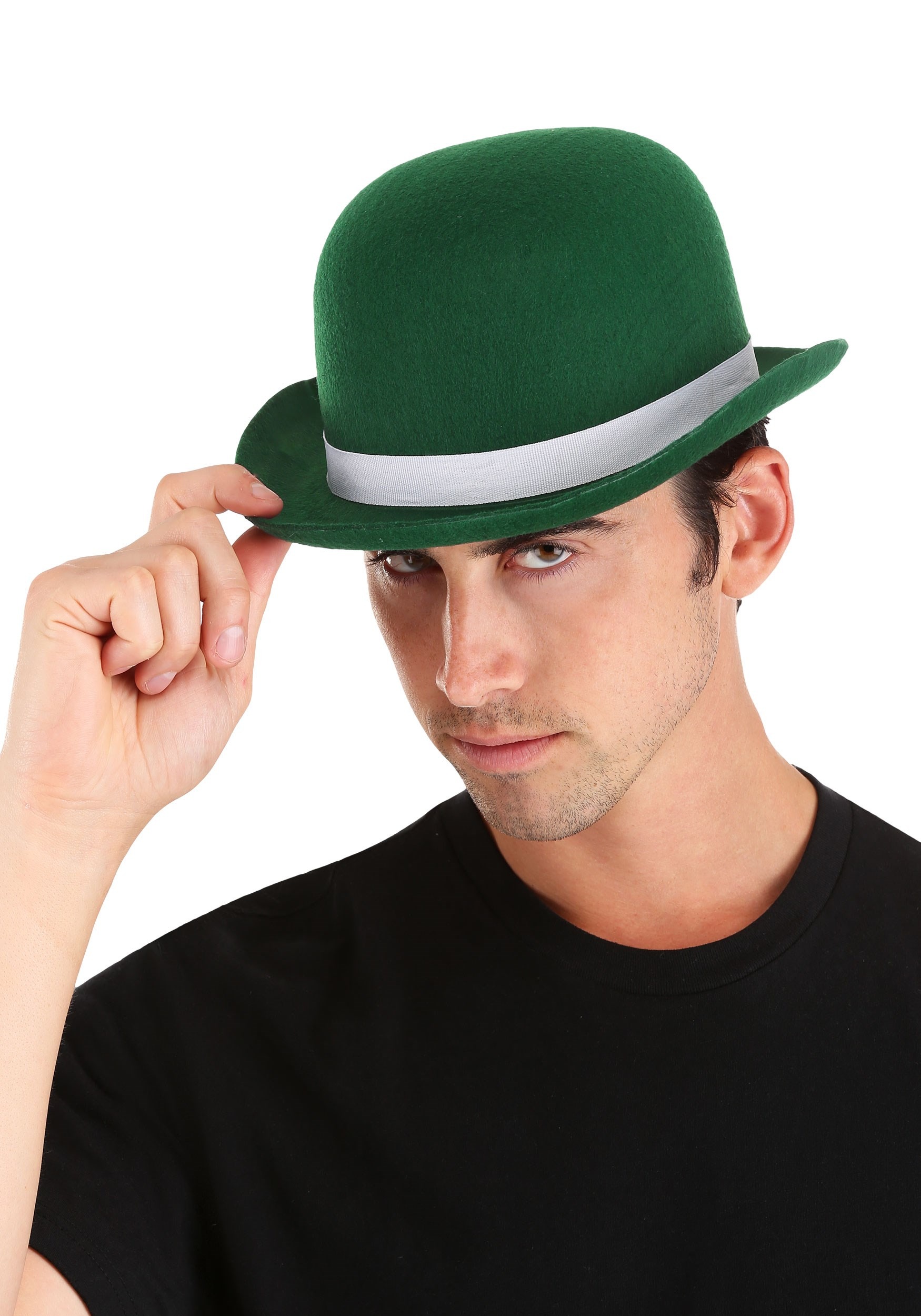 Sombrero de derby verde adulto Multicolor
