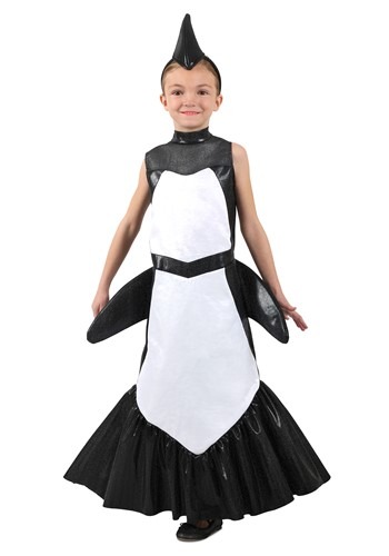 Girls Orca Mermaid Costume