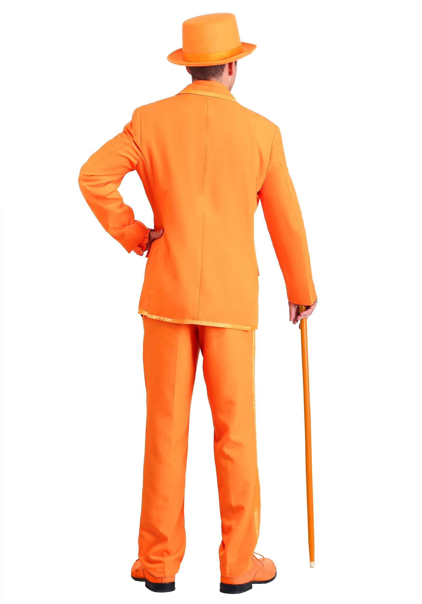 Plus Size Orange Tuxedo Costume For Men