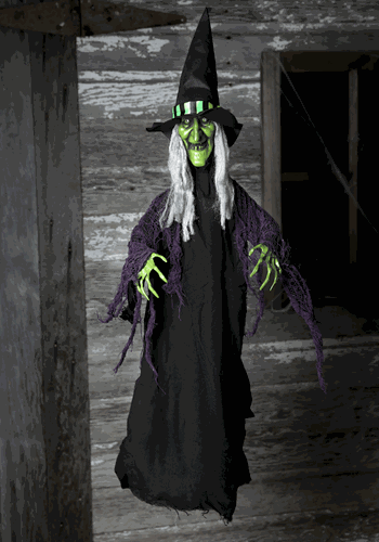 Animated Hanging Witch Prop2