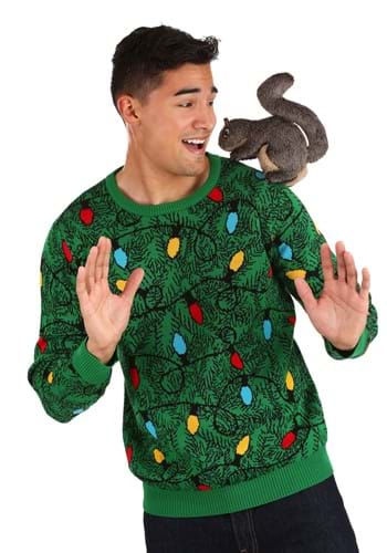 Christmas | Squirrel | Sweater | Unisex | Adult | Ugly | Tree | 3D