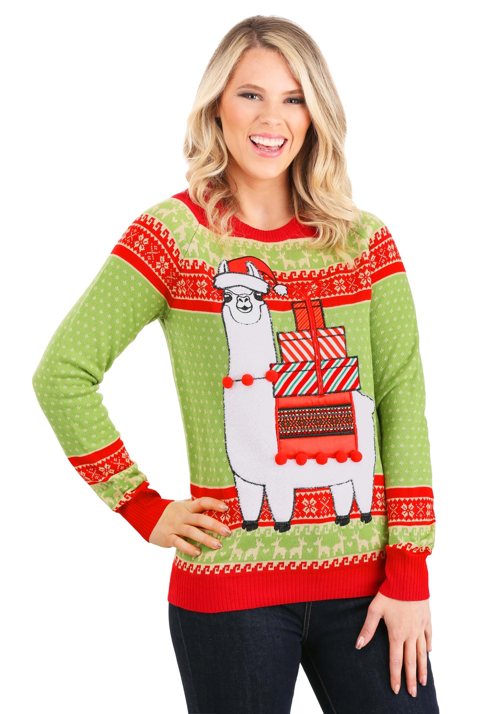 Llama Ugly Sweater Adult Christmas