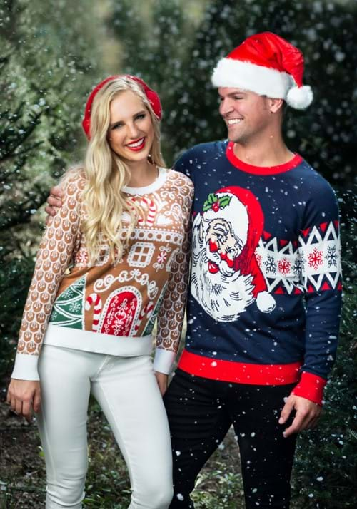 Gingerbread House Ugly Christmas Adult Sweater