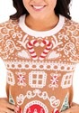 Womens Gingerbread House Ugly Christmas Sweater alt5