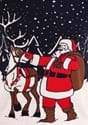 Adult Santa & Reindeer Ugly Christmas Sweater Alt 6