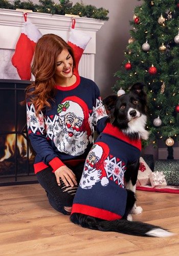 Vintage Santa Ugly Christmas Sweater for Adults