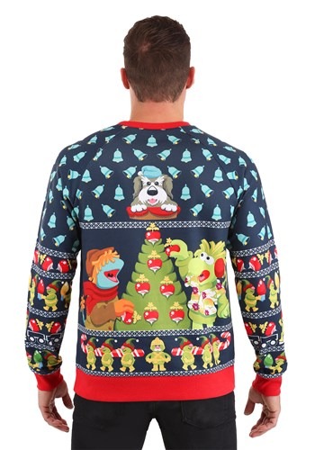 Fraggle Rock Sublimated Ugly Christmas Sweatshirt for Adults | Christmas Sweaters