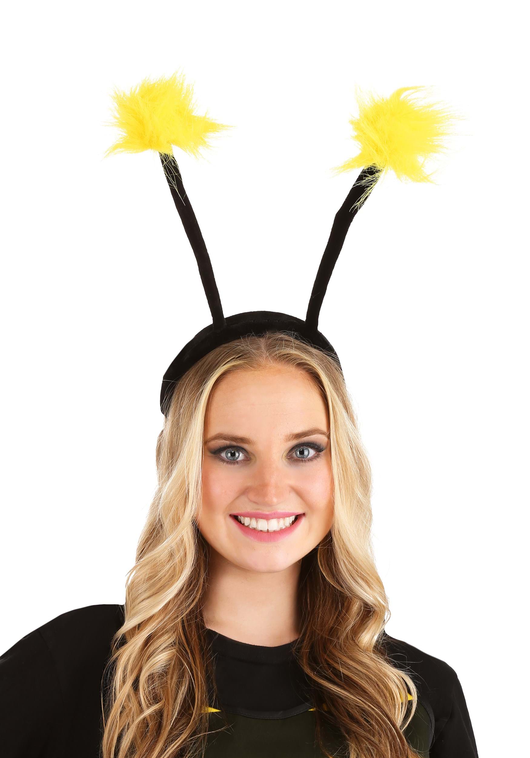 Light Up Pom Antennae LumenEars Headband Costume