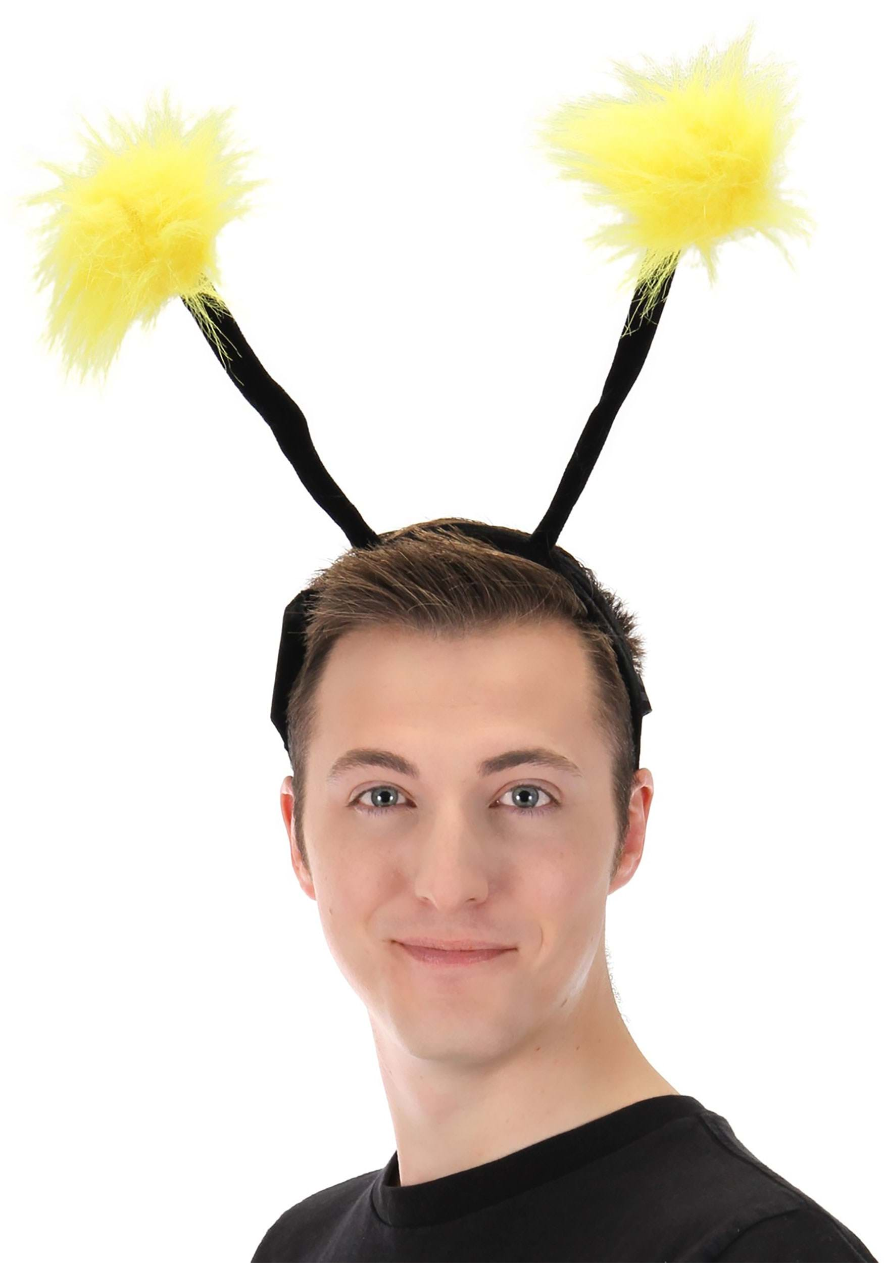 Light Up Pom Antennae LumenEars Headband Costume