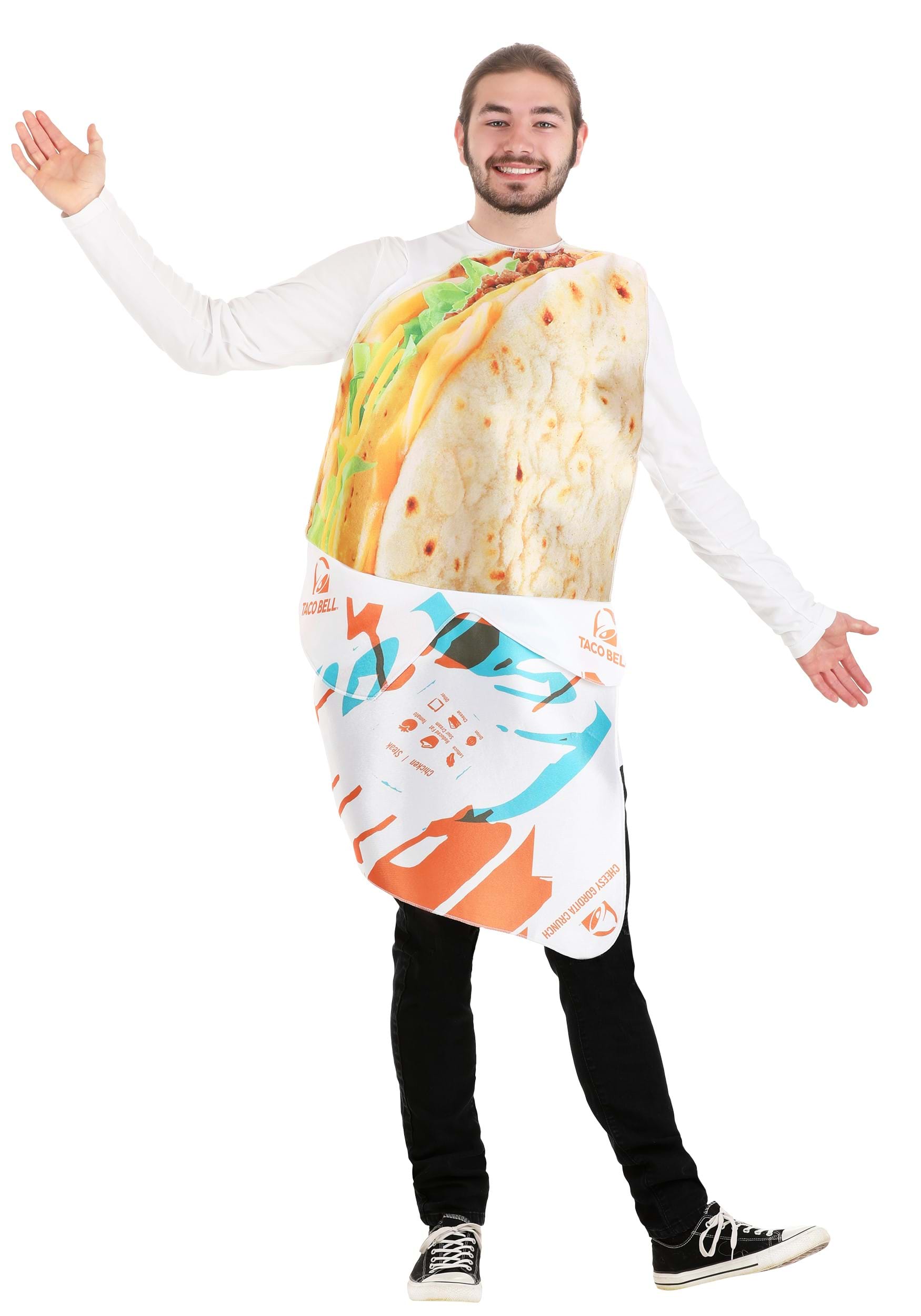 Disfraz de taco Bell Gordita Crunch para adultos Multicolor Colombia