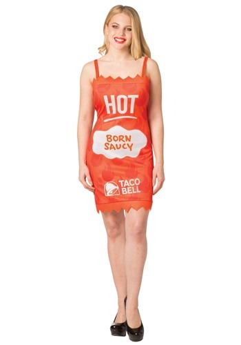 Taco Bell Womens Hot Taco Bell Sauce Packet Costume