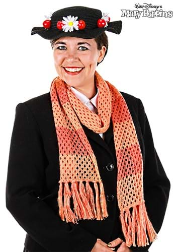 Disney Mary Poppins Classic Black Costume Hat and Scarf Set 