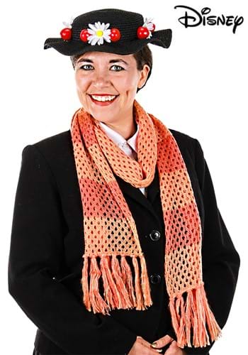 Disney Mary Poppins Classic Black Hat and Scarf Set