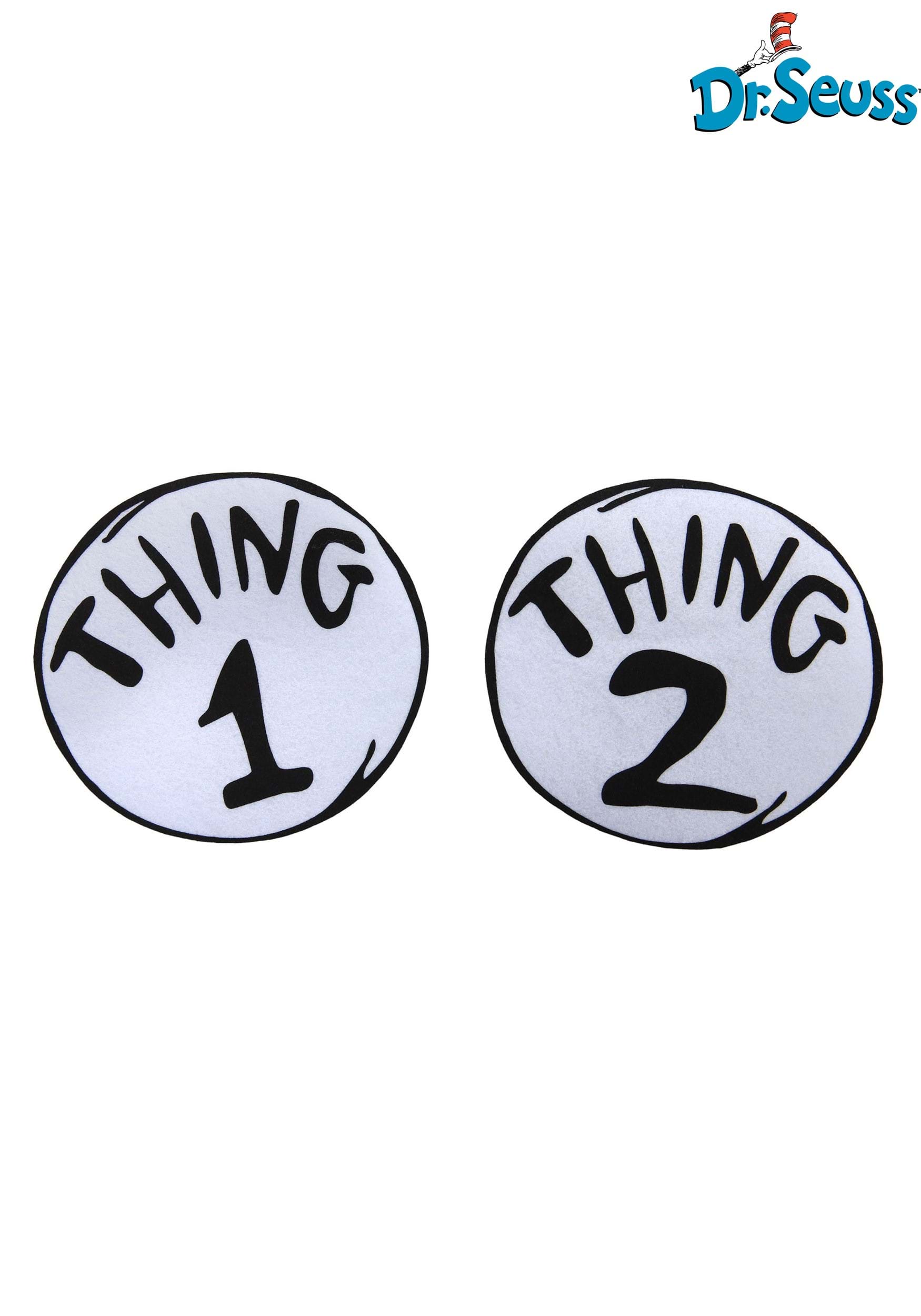 Thing 1 Through 9 Iron Patches, Size: One Size
