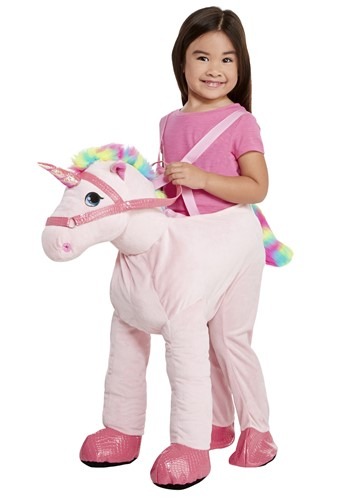 Child Ride on Pink Unicorn Costume
