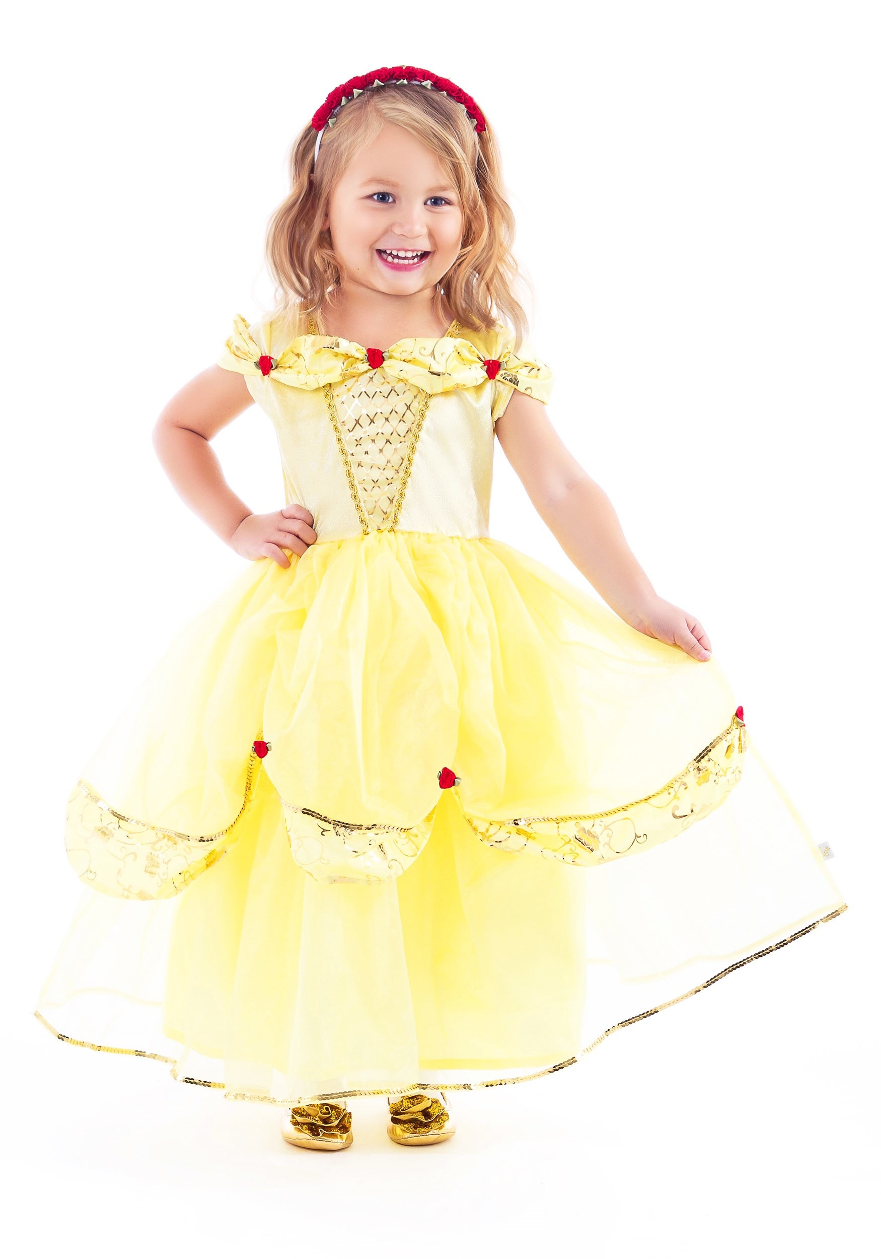 Disfraz de belleza amarilla para niñas Multicolor Colombia