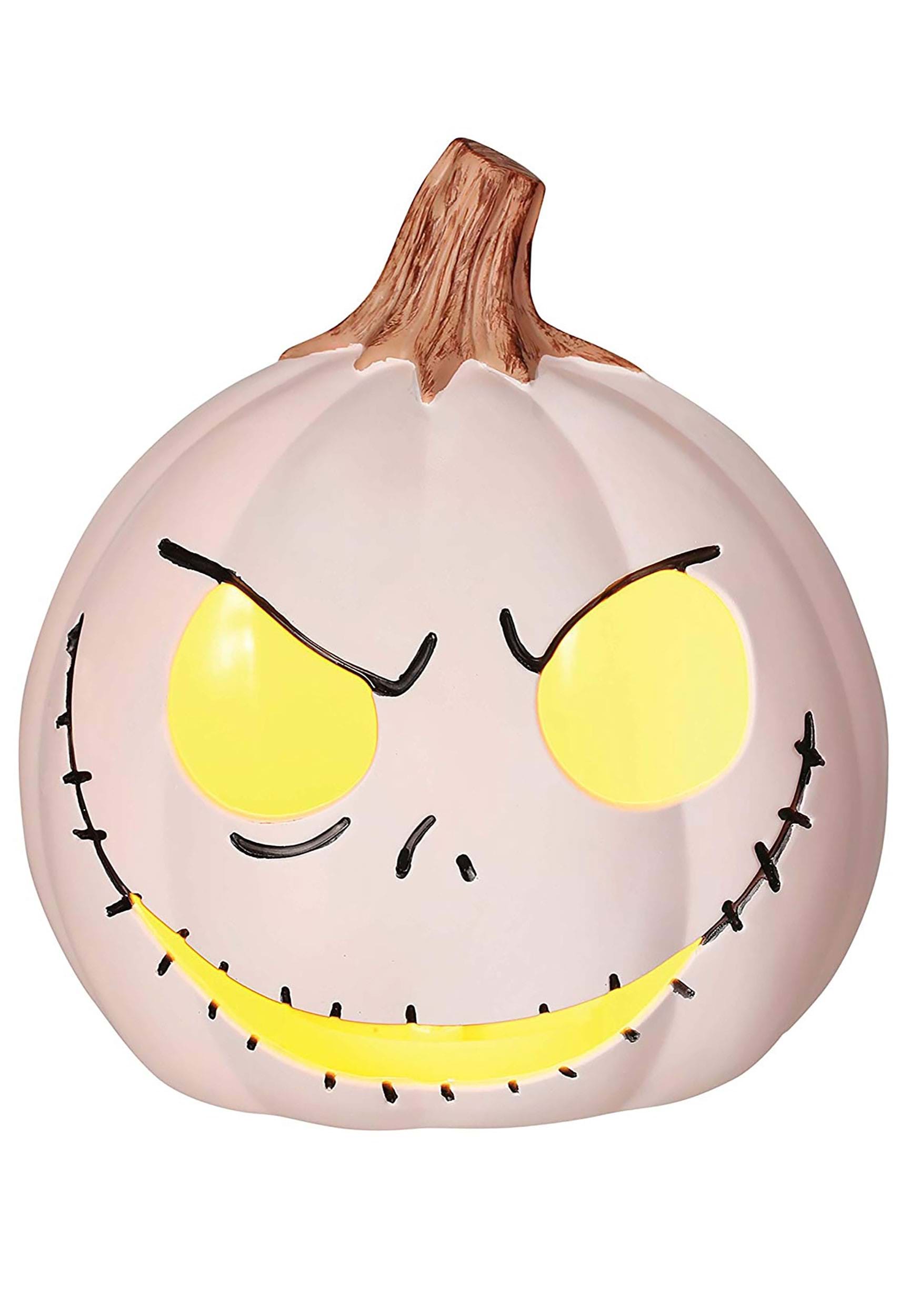 Jack Skellington Nightmare Before Christmas 6 Light Up Pumpkin Halloween Decoration