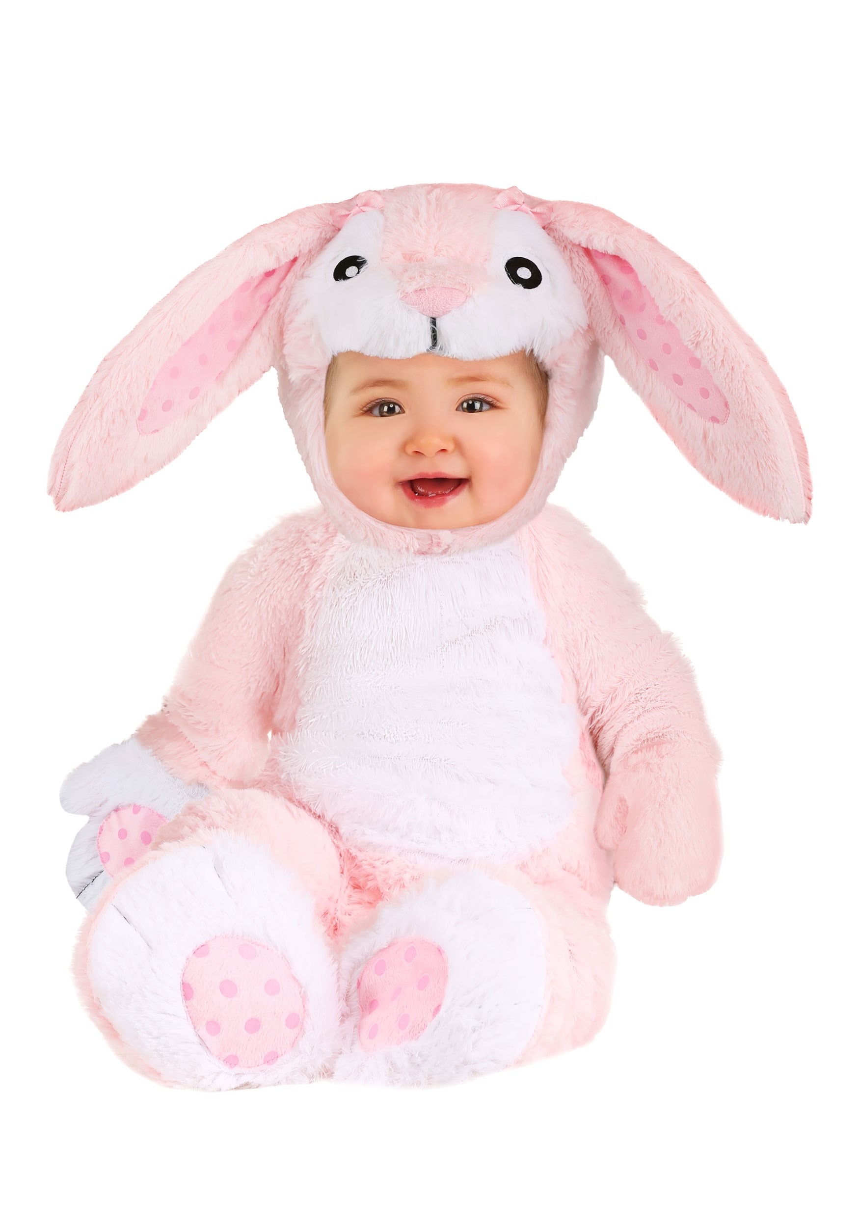 Pink Bunny Fleece Baby Costume