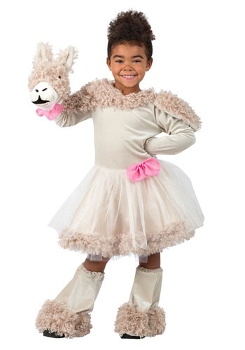 Girls Puppet Llama Costume