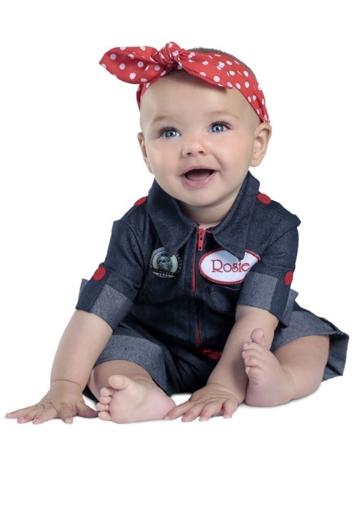 Newborn Rosie the Riveter Costume