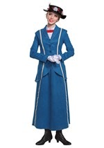 Mary Poppins Womens Mary Poppins Blue Coat Costume