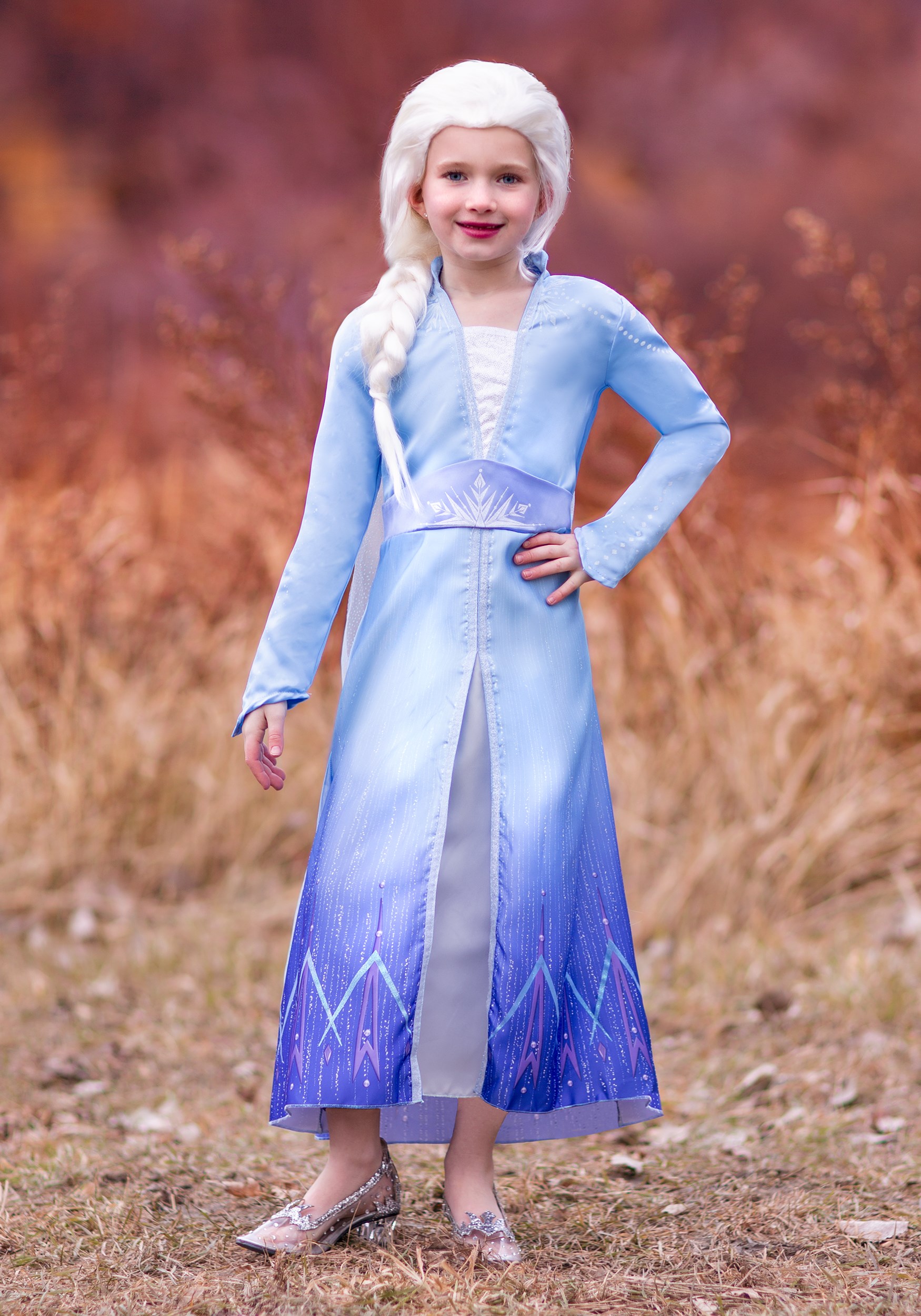 2 Prestige Elsa Girls Costume