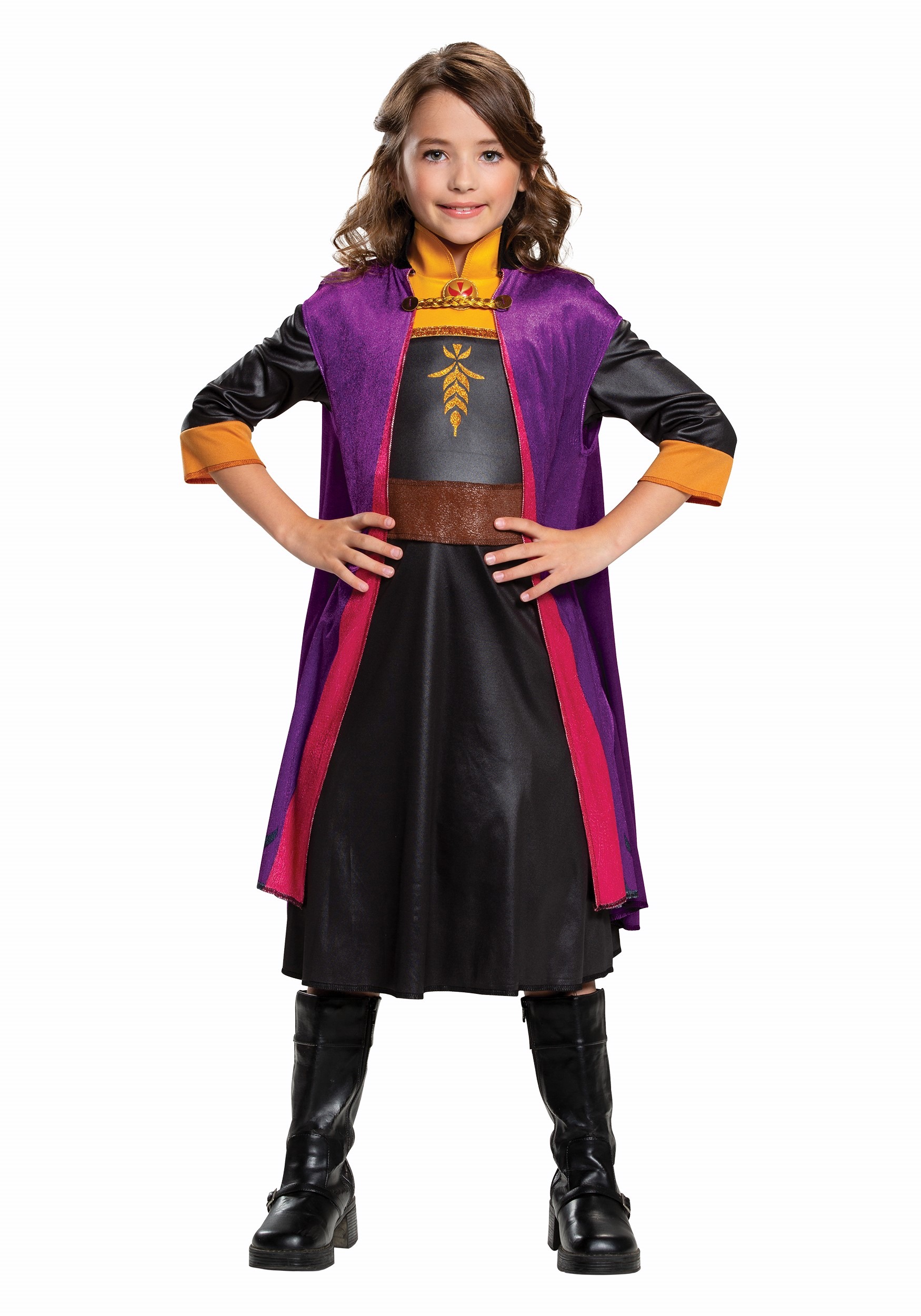 Photos - Fancy Dress Classic Disguise Child  Frozen 2 Anna Costume | Disney Costumes Black/O 