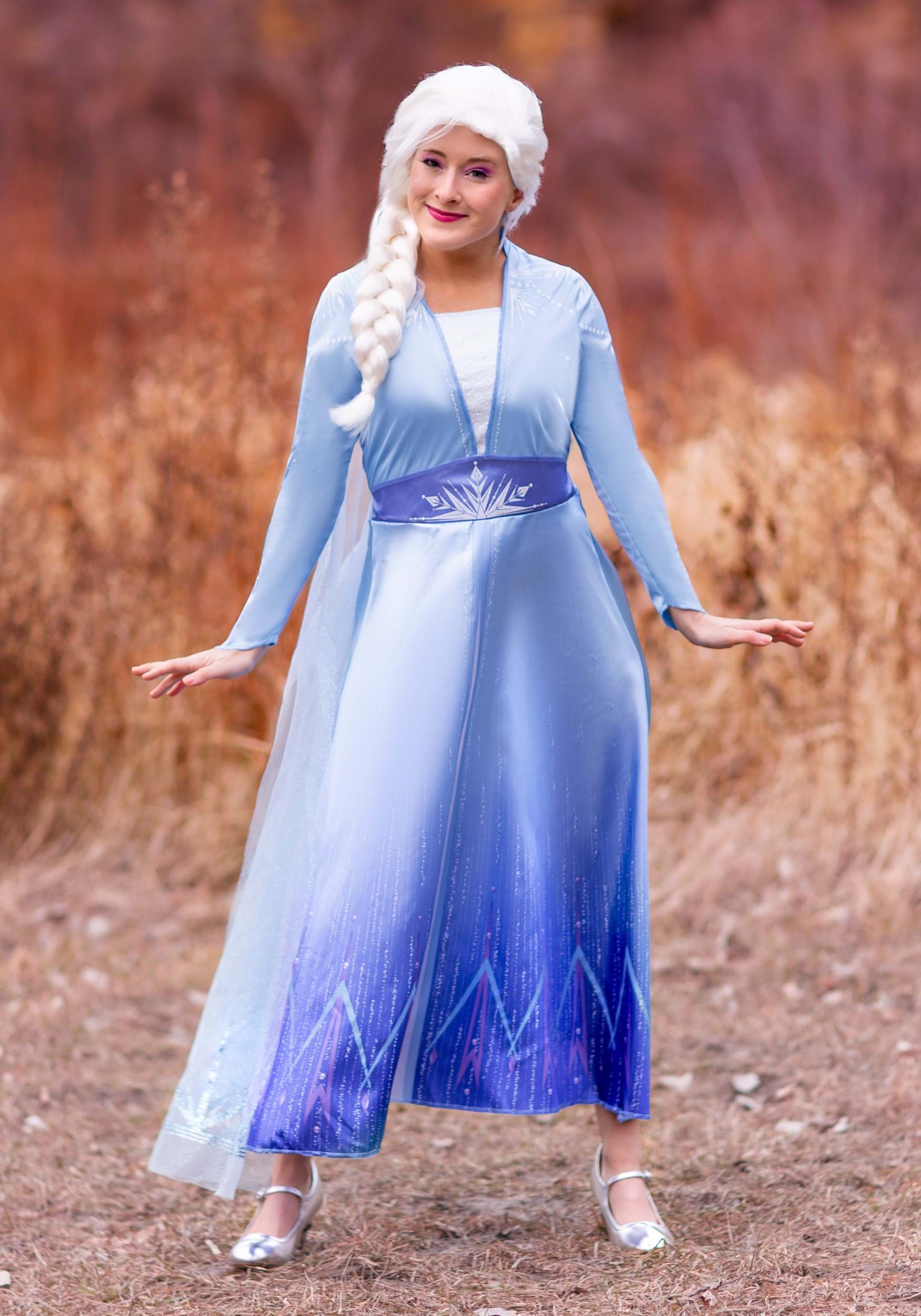 Adulte Femmes Reine des neiges gelées Elsa Costume Cosplay Robe de